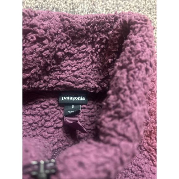 Patagonia Los Gatos Quarter Zip Fuzzy Fleece Pullover purple  Women s Jacket S - Picture 3 of 3
